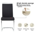 thumbnail image 6 of Sumdeal Modern Dining Chairs Set of 2,Modern Dining Chairs with C-Shape Metal frame leg with High Density Sponge Leather,Dining Chairs for Dining Room,Kitchen,Living Room, 6 of 7