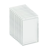 Clear Acrylic Wall Hanging Frame 5.5" Wide x 8.5'' Vertical/Portrait, 10-Pack