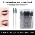 thumbnail image 3 of New Disposable Makeup Brush Barrel Eyelash Brush 100 Color Pack Makeup Tool Beauty Eyelash Crystal Eyelash Brush, 3 of 5