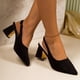 thumbnail image 2 of Correas de Tacón para Tacones Altos Correa de Hebilla de Tamaño Grande de Moda Y Versátil Zapatos de Corte Bajo Primavera / Verano Sandalias Cómodas de Moda Tacones Altos de las Mujeres, 2 of 9