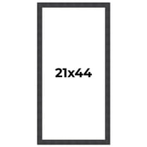 21x44 Frame Brown Rustic Solid Wood Picture Frame 1.5 Inches Wide | Interior Frame Depth 0.5 Inches