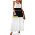 thumbnail image 1 of Arte Mondrian Pintor Pintura Firma Diseño Negro sobre Blanco - Vestido Sin Mangas vestido verano Mujer ropa, 1 of 7