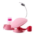 thumbnail image 1 of Soporte para esmaltes de uñas, soporte para manicura con reposabrazos, expositor de esmaltes de uñas, maquillaje Rosa, 1 of 8