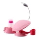 thumbnail image 1 of Organizador de esmalte de uñas jinwen con reposabrazos Soporte de manicura para Accesorios de manicura rosa, 1 of 5
