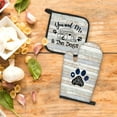 thumbnail image 2 of Camper Dog Lover Gifts Oven Mitts and Pot Holders Sets, Gifts for Camping Dog Lovers Kitchen Accessories Sets, Camping Dog Themed Heat Resistant Oven Glove Potholders for Rv Kitchen Cooking BBQ, 2 of 6