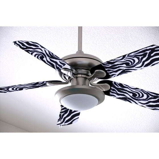 Short Zebra Fancy Blade Ceiling Fan Covers Home Decor Baby Departments