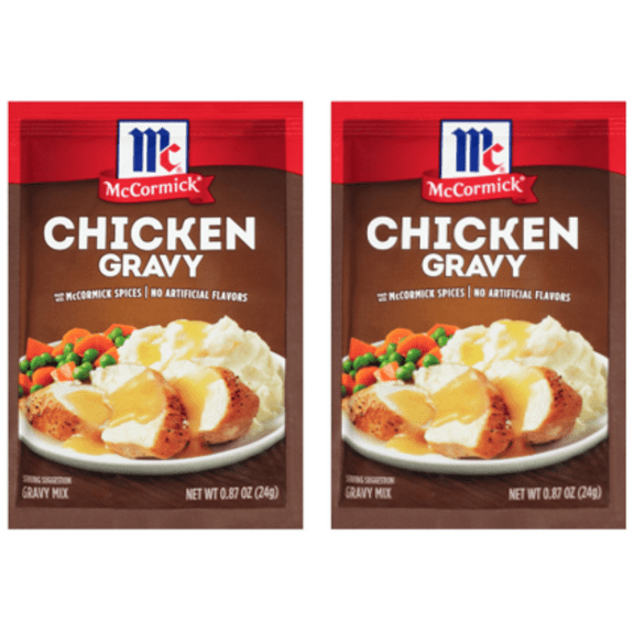 McCormick Gravy Mix - Chicken, 0.87 oz Gravy - Quantity of 2