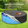 thumbnail image 5 of 8/10/12 Ft Round Pool Cover, Solar Covers For Above Ground Pools, Inground Pool Cover Protector With Drawstring Design, Hot Tub Cover For Waterproof And Dustproof (Black) - 12FT, 5 of 6
