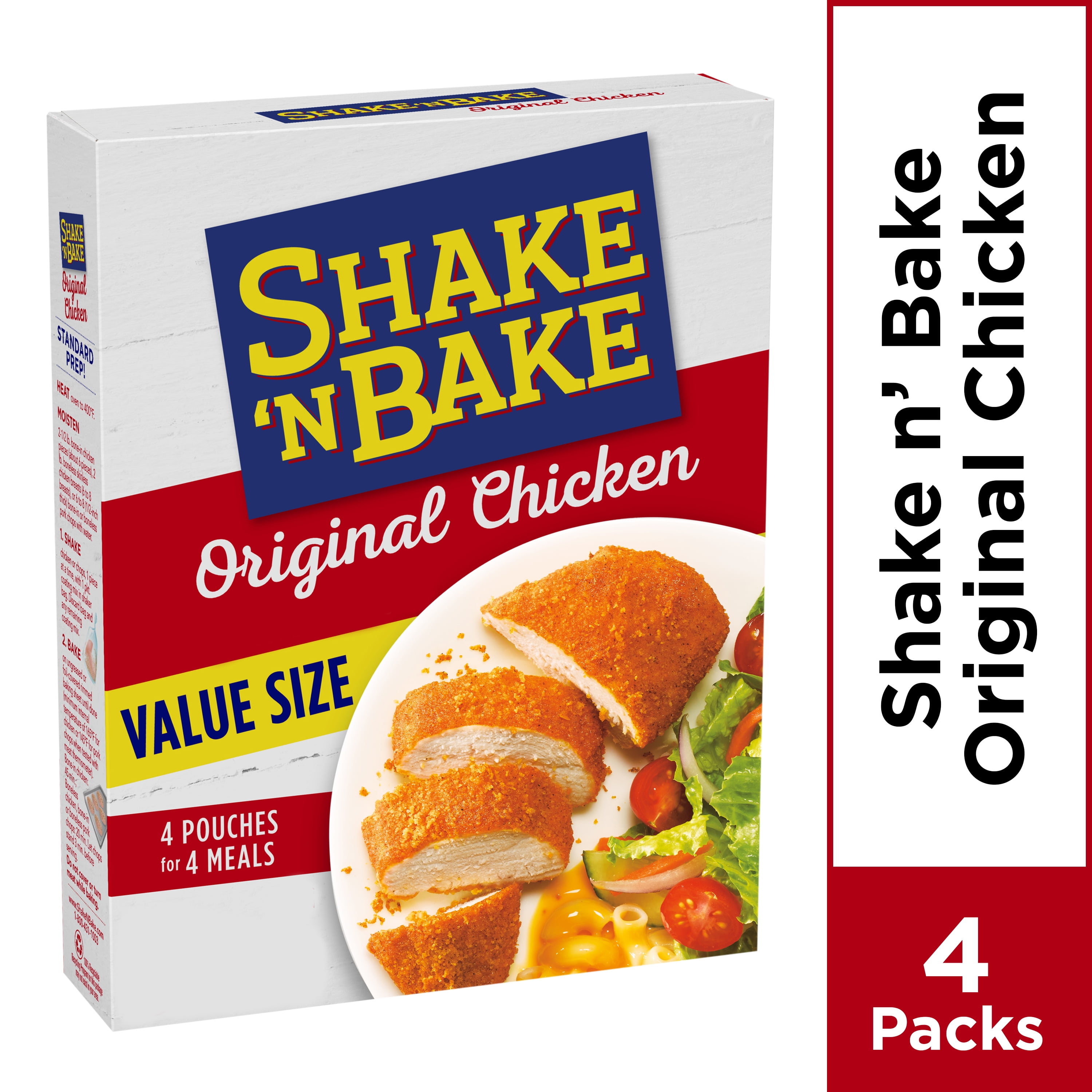 Kraft Shake 'N Bake Original Chicken Seasoned Coating Mix, 4 ct