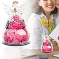 thumbnail image 2 of New Title: Eternal Glass Flowers for Mother’S Day, Preserved Roses in Glass Dome, Romantic Home Decor Gift for Wife Sister, No Watering Needed, Keepsake , A Mother'S Day Preserved Flower Ornament, 2 of 5