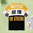 thumbnail image 4 of Sundays Steelers Fan Gear T Shirts Basic T-Shirt Short Sleeve Ladies Tee Shirt Summer Graphic Clothing, 4 of 6