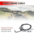 thumbnail image 3 of Front Brake Cable Assembly Fit For 1985-1995 Yamaha ATV Moto 4 350 225 200 YFM200 YFM225 YFM250 YFM350, Replace 52H-26361-00-00 52H-26371-00-00, 3 of 5