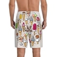 thumbnail image 3 of Bixox Men's Ice Cream printed lightweight casual shorts, soft sleep shorts with pockets., 3 of 7