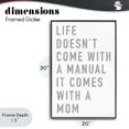 thumbnail image 4 of Stupell Industries Industrial Life Manual Is Mom Black Framed Giclee Art, 20 x 30, by Elizabeth Tyndall, 4 of 8