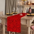 thumbnail image 2 of Red Canada Maple Table Runner, Farmhouse Maple Leaves Abstract Art Washable Cotton Linen Table Runners 48 Inches Long, Dresser Scarf Runner for Nightstand/Coffee/End Tables 13''x48'', 2 of 9