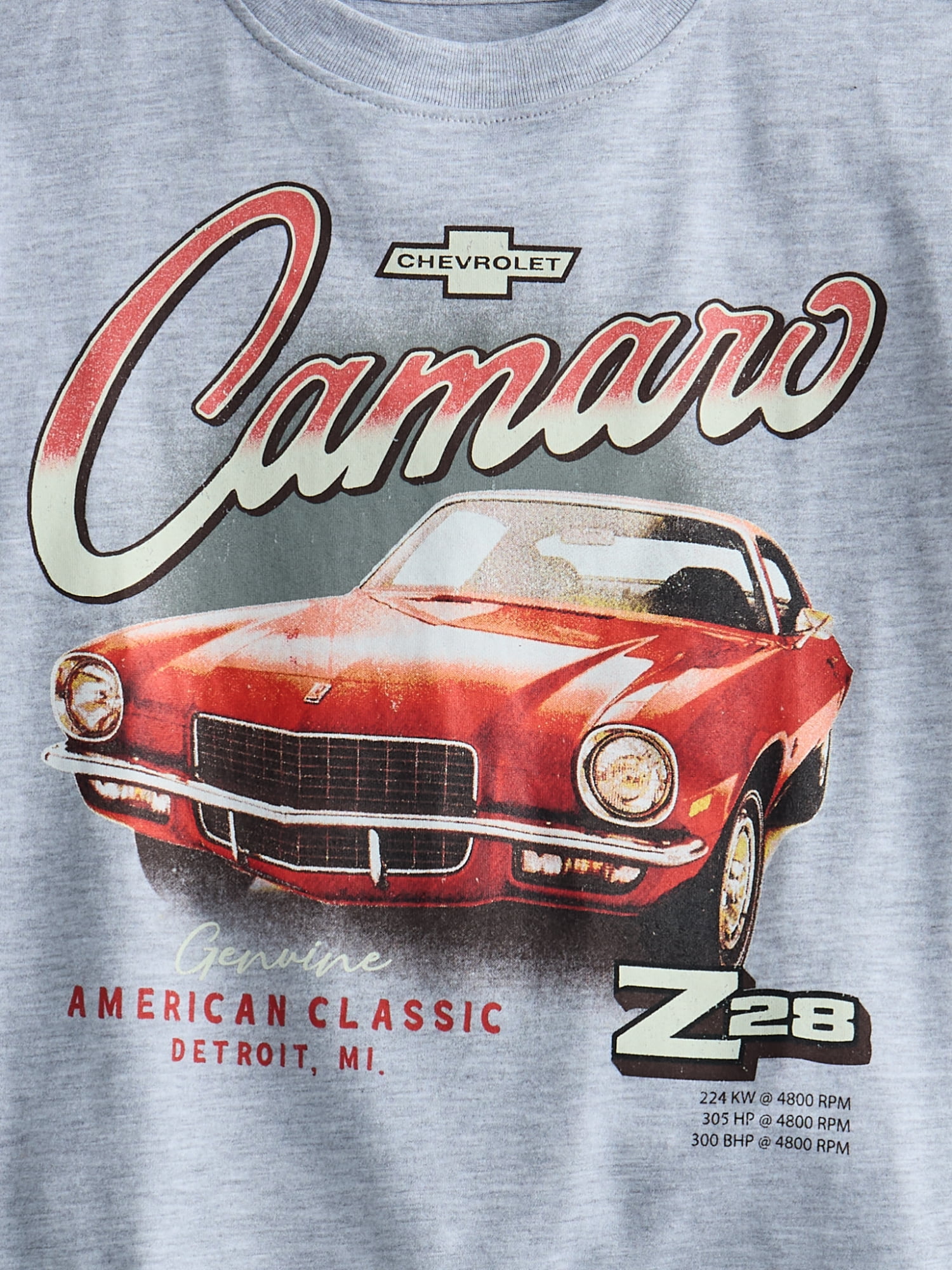 Chevy Camaro Toddlers' Graphic Tee with Short Sleeves, Sizes 12M-5T