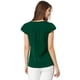thumbnail image 5 of Camiseta Manga Tulipán Cuello En V Básico Para Mujer Verde S, 5 of 6