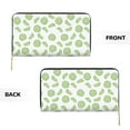 thumbnail image 3 of Leather Thin Slim Wallets for Women Men - Funny Limes Clutch Card Wallet for Women Men with Zipper, 3 of 7