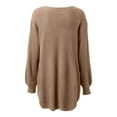 thumbnail image 7 of Women's V Neck Knit Sweater Soft Comfortable Pullover Blouse Casual Winter Warm Tops Fashionable Loose Fit, 7 of 7