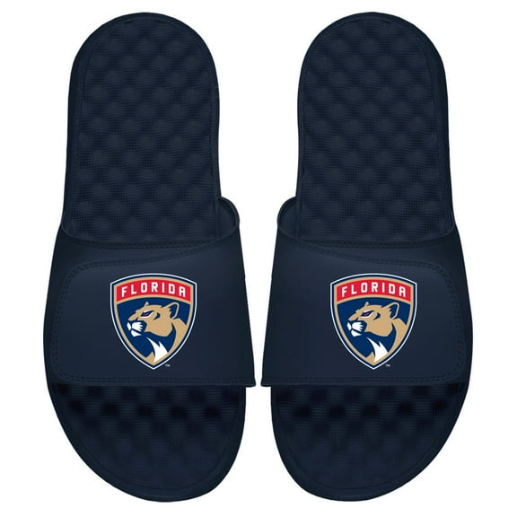 Men's ISlide Navy Florida Panthers Primary Logo Slide Sandals