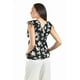 thumbnail image 3 of Blusa con lazo en los hombros Roman Fashion /Juvenil 6829 (Negro Flor) negro CH, 3 of 5