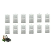 12 Packs Nispira Replacement Large Water Filter Compatible With Whisker City Automatic Pet Fountain For Cat Dog Size 5"L x 2.5"W