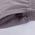 thumbnail image 6 of Domuza Boys Casual Cotton Linen Pants Girls Straight Leg Elastic Waist Loose Pants Wide Leg Solid Lightweight Trousers with Pocket Gray 130, 6 of 7