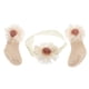 thumbnail image 3 of WORGEOUS 1 Set Baby Ciento Días Regalo Adorable Flor Diadema Media Calcetines de Longitud, 3 of 7