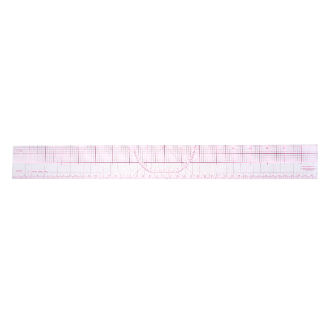 Uxcell Flexible 2" x 18" 0 Centering Protractor Graph Ruler Measuring Tool