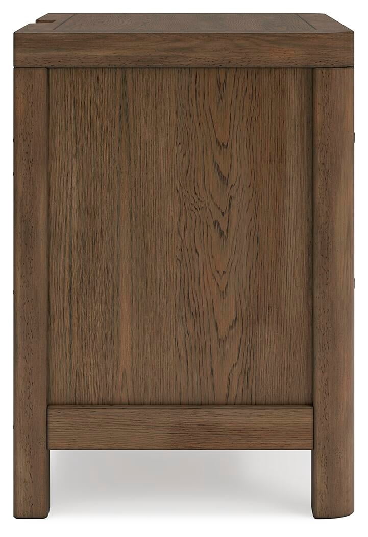 Signature Design by Ashley Cabalynn 2 Drawer Nightstand, Light Brown
