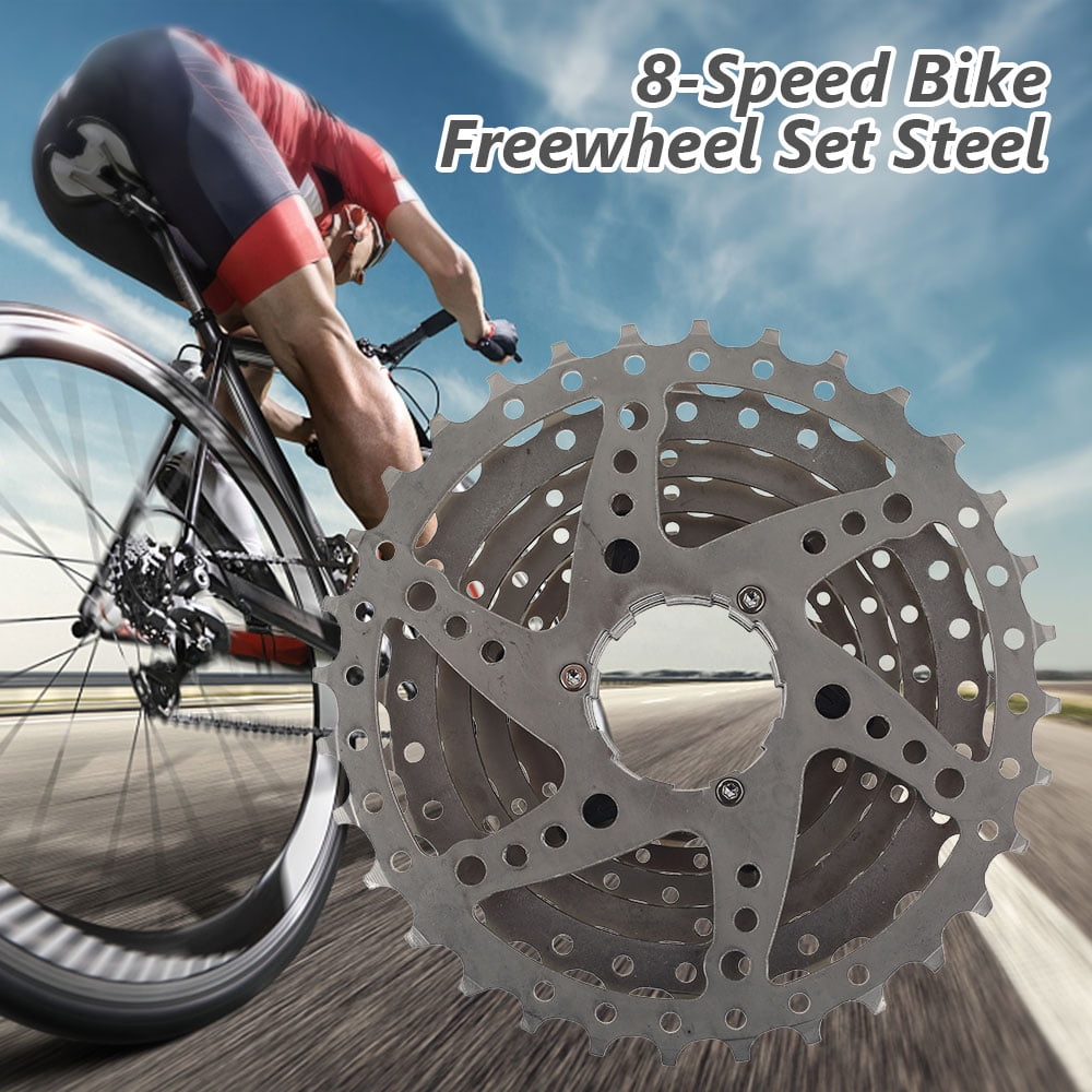 JTWEEN Bike Freewheel Set 8 Speed Mountain Bike Cassette Sprocket for  11-13-15-18-21-24-28-32T Cycling Replacement Stainless Steel Bicycle  Freewheel