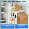 thumbnail image 4 of Over The Door Pantry Organizer, 10-Tier Pantry Organizers and Storage with Adjustable Baskets, 10+2 Metal Hanging Spice Rack for Home & Kitchen Essentials, Laundry Room Bathroom Organization, White, 4 of 7
