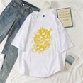 thumbnail image 3 of Camiseta Harajuku Y2K para mujer, Tops de calle Harajuku, dragón gótico, ropa de manga corta con estampado de mito, Camiseta holgada de talla grande, 3 of 5