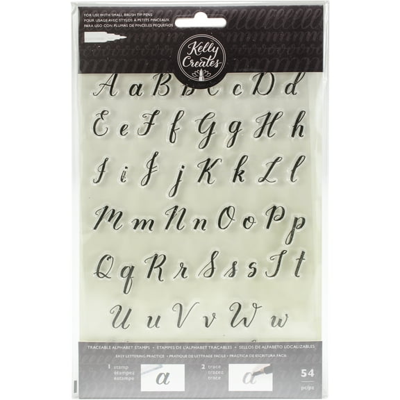 Kelly Creates Acrylic Traceable Stamps-Alphabet