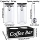 thumbnail image 2 of Recipientes de café de vidrio WYTAOHZL, 2 unidades, 1600 ml, con estante y cuchara, 2 of 6