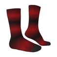 thumbnail image 4 of Yiaed Red Geometric Print Great elasticity Crew Socks Sports socks for Men and Women, 4 of 5