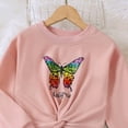 thumbnail image 4 of GYRATEDREAM Girls 2 Piece Outfits Long Sleeve Butterfly Printed Top and Pants Outfits Sportwear Sweatsuits Tracksuits, 4 of 8