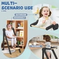 thumbnail image 4 of G TALECO GEAR Foldable Toddler Tower, Kitchen Kids Step Stool Helper, Standing Tower with 3 Adjustable Heights, Black&Nature, 4 of 8
