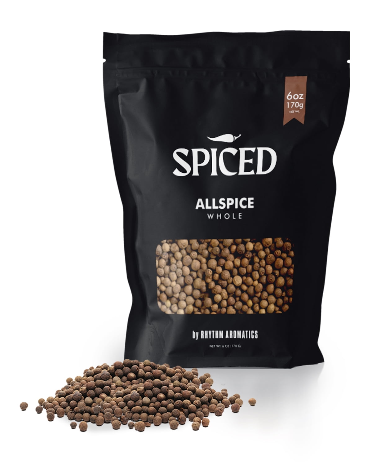 SPICED Allspice Whole All Spice Berries, 6 Oz, Savory Ingredient for