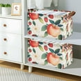 thumbnail image 2 of Yayeee Foldable Storage Basket for Shelves with Handles Set of 2 Waterproof Cloth Bins, Strawberry Pattern, 2 of 7