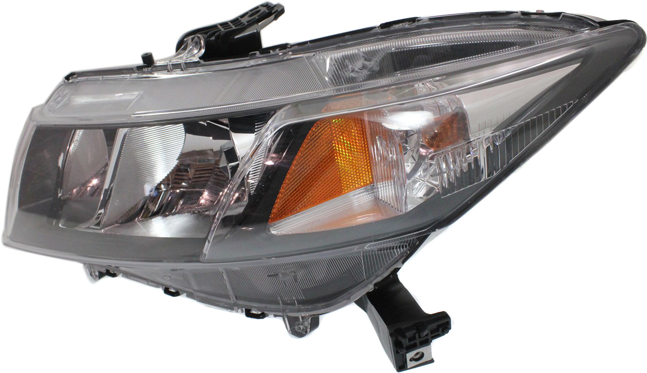 Headlight Compatible With 2013-2015 Honda Civic Left Driver Halogen With bulb(s)