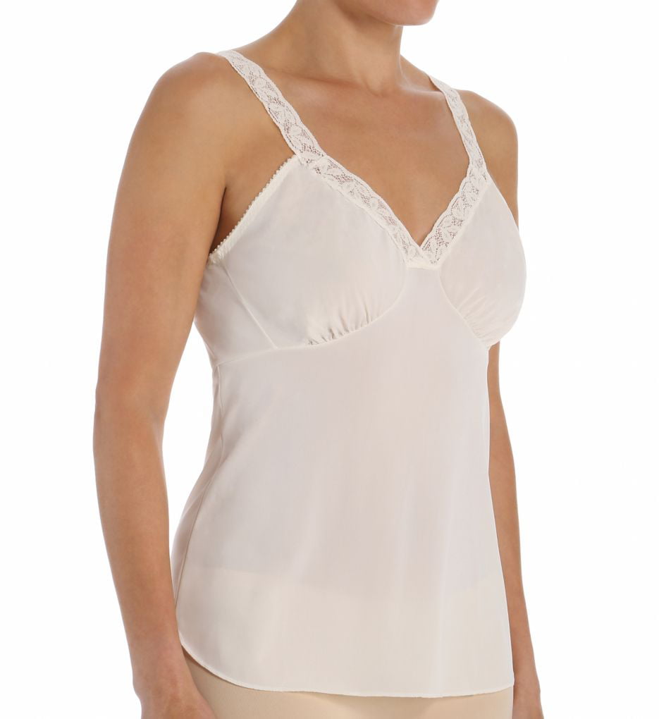 Antistatic full lace inset front camisole 34-42 Comes in White and Beige 