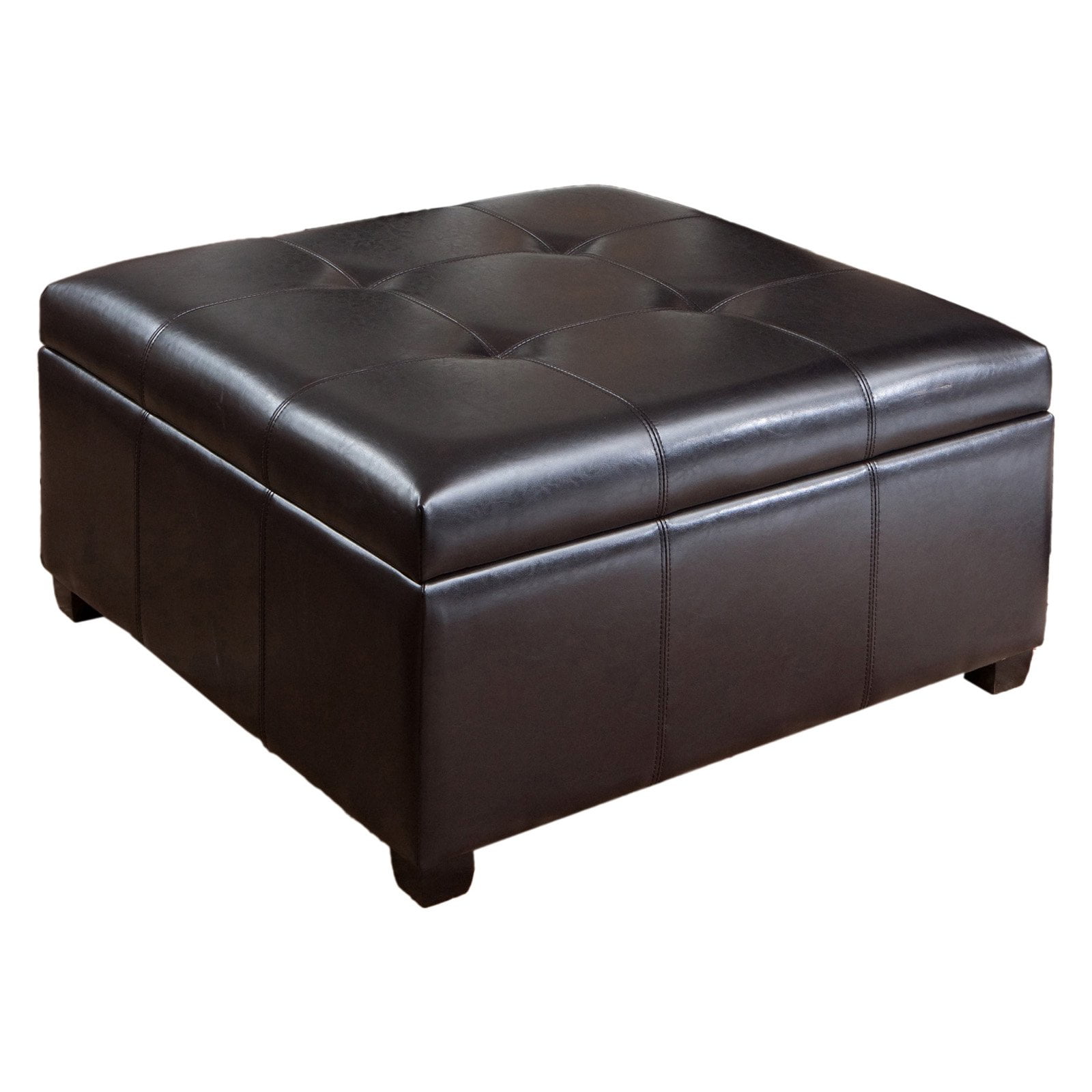 Calabasas Leather Storage Ottoman