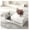 White, variant on Glass Coffee Table with Drawer, White Center Table with Tempered Glass Top, Living Room Modern Storage