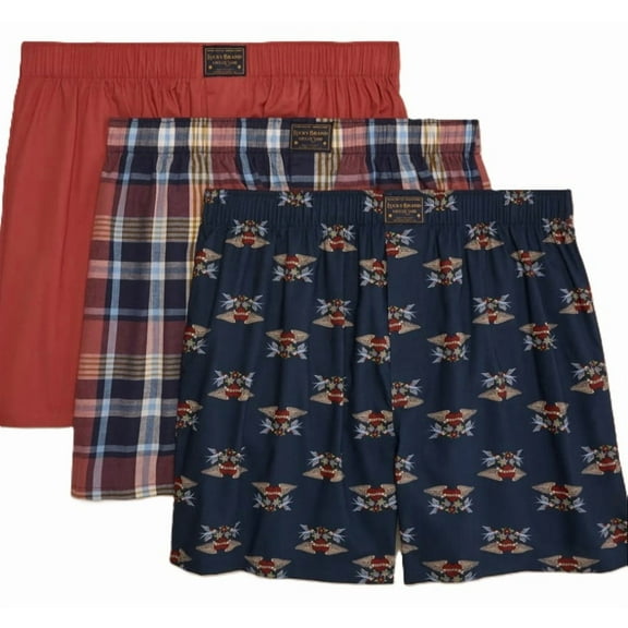 LUCKY BRAND MEN WOVEN X3 - 253 HENRI LARGE - UNDERWEAR 3 PACK BOXER P658