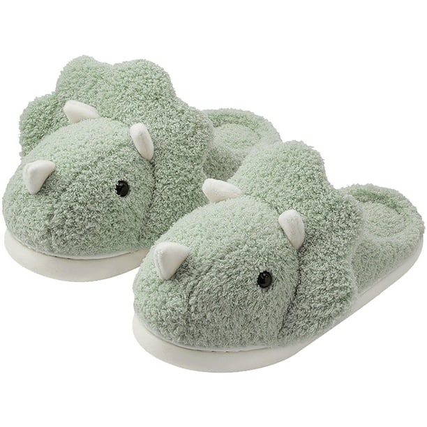 Zapatillas Avilego Dinosaur Plush House, unisex, para interiores y exteriores