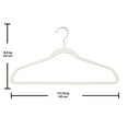 thumbnail image 3 of Better Homes & Gardens Rubber Hangers, Non-Slip Clothing Hangers, 30 Value Pack, Grey Pumice, Rubberized, 3 of 6