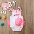 thumbnail image 2 of Youweixiong Flamingo Ruffled Sleeveless One-Piece Swimsuit (Girl’s, Sizes 0-24 Months), 2 of 6