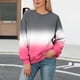 thumbnail image 1 of Xuyuer Women's Fashion Printed Long Sleeve Loose Blouse, Round Neck Hoodless Sweatshirt for Casual Spring Wear, Weekend Outings and Cozy Layering, 1 of 5