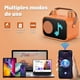 thumbnail image 5 of Bocina Portátil JYX, Altavoz Bluetooth con 15 Animaciones, Voz Mágica y Divertida, Altavoz Inalámbrico para Fiestas, D58O-T (Naranja), 5 of 8